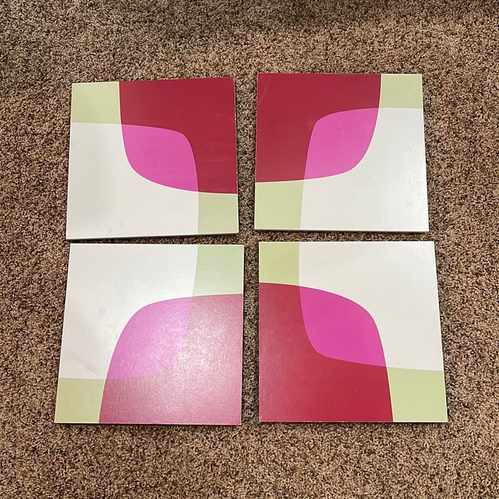 4 piece Ikea wall hanging.